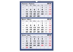Calendar personalizat 2019 Triptic 3 culori